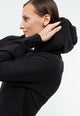 Givn Berlin Kapuzen-Sweatkleid ALOE aus Bio-Baumwolle Dress Black