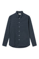 Givn Berlin Karo-Hemd KENT aus Bio-Baumwolle Buttoned Shirt Dark Grey / Light Blue (Checked)