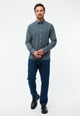 Givn Berlin Karo-Hemd KENT aus Bio-Baumwolle Buttoned Shirt Light Blue / Dark Grey (Checked)