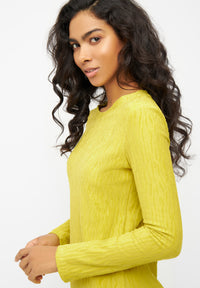 Givn Berlin Kleid CAMILLE aus Bio-Baumwolle Dress Dusty Lime (Structure)
