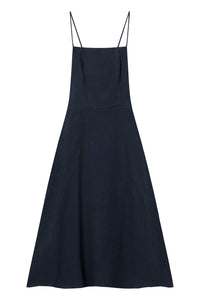 Givn Berlin Kleid GBGIANA slim Fit aus Leinen mit Rückendetail Dress Midnight Blue (Linen)