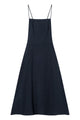 Givn Berlin Kleid GBGIANA slim Fit aus Leinen mit Rückendetail Dress Midnight Blue (Linen)