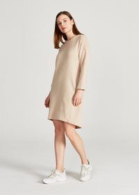 Givn Berlin Kleid HELEN aus recycelter Baumwolle Dress Light Beige