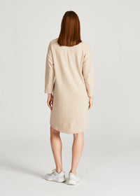 Givn Berlin Kleid HELEN aus recycelter Baumwolle Dress Light Beige