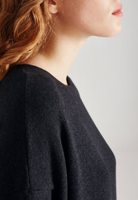 Givn Berlin Kleid JOSY aus recycelter Baumwolle Dress Dark Grey