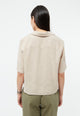 Givn Berlin Kurzarmbluse GBCAROL relaxed aus Leinen Blouse Oat Beige (Linen)