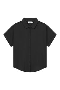 Givn Berlin Kurzarmbluse GBSARAH aus LENZING™ ECOVERO™ Blouse Black