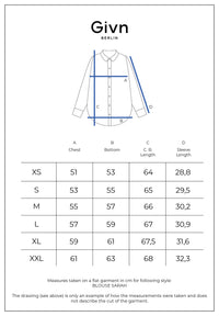 Givn Berlin Kurzarmbluse GBSARAH aus LENZING™ ECOVERO™ Blouse Gentle Blue