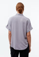 Givn Berlin Kurzarmbluse GBSARAH aus LENZING™ ECOVERO™ Blouse Lilac Grey