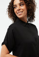 Givn Berlin Kurzarmbluse GBSARAH aus LENZING™ ECOVERO™ Blouse Black
