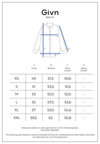 Givn Berlin Kurzarmbluse GBXENIA aus TENCEL™ mit Peach-Effekt Blouse Black (Tencel)