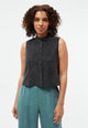 Givn Berlin Kurzarmbluse GBXENIA aus TENCEL™ mit Peach-Effekt Blouse Black (Tencel)