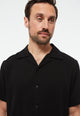 Givn Berlin Kurzarmhemd GBBARIK aus LENZING™ ECOVERO™ Buttoned Shirt Black