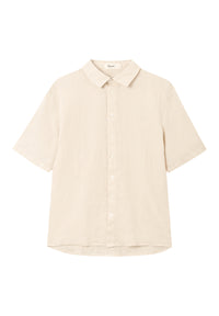 Givn Berlin Kurzarm-Hemd GBDYLAN regular aus Leinen Buttoned Shirt Beige (Linen)