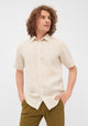Givn Berlin Kurzarm-Hemd GBDYLAN regular aus Leinen Buttoned Shirt Beige (Linen)