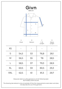 Givn Berlin Kurzarm-Hemd GBDYLAN regular aus Leinen Buttoned Shirt French Blue (Linen)