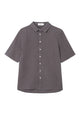 Givn Berlin Kurzarm-Hemd GBDYLAN regular aus Leinen Buttoned Shirt Taupe (Linen)