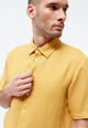 Givn Berlin Kurzarmhemd GBKODA aus Leinen Buttoned Shirt Faded Gold (Linen)