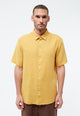 Givn Berlin Kurzarmhemd GBKODA aus Leinen Buttoned Shirt Faded Gold (Linen)