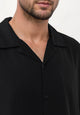Givn Berlin Kurzarmhemd GBLUCA aus LENZING™ ECOVERO™ Buttoned Shirt Black