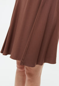 Givn Berlin Kurzer Rock GBMARIEL aus LENZING™ ECOVERO™ Skirt Chocolate Brown