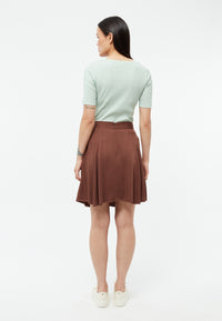 Givn Berlin Kurzer Rock GBMARIEL aus LENZING™ ECOVERO™ Skirt Chocolate Brown