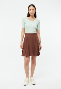 Givn Berlin Kurzer Rock GBMARIEL aus LENZING™ ECOVERO™ Skirt Chocolate Brown