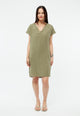 Givn Berlin Kurzes Kleid GBMABEL aus Leinen Dress Faded Olive (Linen)