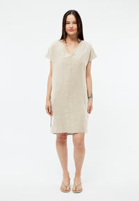 Givn Berlin Kurzes Kleid GBMABEL aus Leinen Dress Oat Beige (Linen)