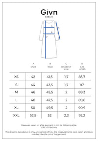 Givn Berlin Kurzes Kleid GBYUNA aus Leinen Dress Blazing Blue (Linen)