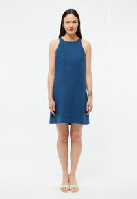 Givn Berlin Kurzes Kleid GBYUNA aus Leinen Dress Blazing Blue (Linen)