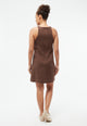 Givn Berlin Kurzes Kleid GBYUNA aus Leinen Dress Chocolate Brown (Linen)