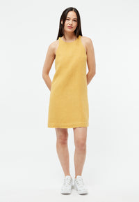 Givn Berlin Kurzes Kleid GBYUNA aus Leinen Dress Faded Gold (Linen)