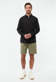 Givn Berlin Langarmhemd GBKENT aus Leinen Buttoned Shirt Black (Linen)