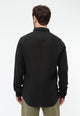 Givn Berlin Langarmhemd GBKENT aus Leinen Buttoned Shirt Black (Linen)