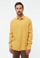 Givn Berlin Langarmhemd GBKENT aus Leinen Buttoned Shirt Faded Gold (Linen)