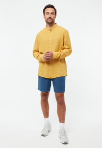Givn Berlin Langarmhemd GBWES aus Leinen Buttoned Shirt Faded Gold (Linen)