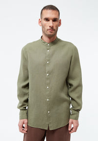 Givn Berlin Langarmhemd GBWES aus Leinen Buttoned Shirt Faded Olive (Linen)