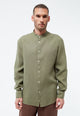 Givn Berlin Langarmhemd GBWES aus Leinen Buttoned Shirt Faded Olive (Linen)