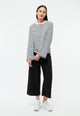 Givn Berlin Langarmshirt GBLACEY aus Bio-Baumwolle Longsleeve Black / White (Stripes)