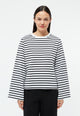 Givn Berlin Langarmshirt GBLACEY aus Bio-Baumwolle Longsleeve Black / White (Stripes)