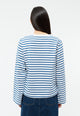 Givn Berlin Langarmshirt GBLACEY aus Bio-Baumwolle Longsleeve Blazing Blue / White (Stripes)