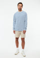 Givn Berlin Langarmshirt GBPITTIE aus Bio-Baumwolle Longsleeve Blazing Blue / White (Stripes)