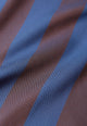 Givn Berlin Langes Kleid GBLOTTA aus LENZING™ ECOVERO™ Dress Blazing Blue / Chocolate Brown (Stripes)