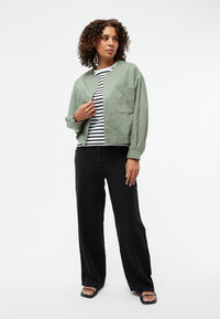 Givn Berlin Leichte Jacke GBANJA aus Bio-Baumwolle Jacket Eucalyptus Green