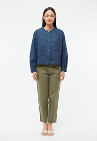 Givn Berlin Leichte Jacke GBANJA aus Bio-Baumwolle Jacket Ocean Blue