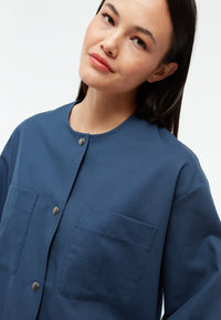 Givn Berlin Leichte Jacke GBANJA aus Bio-Baumwolle Jacket Ocean Blue