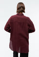 Givn Berlin Leinenbluse GBCOSIMA oversize Blouse Burgundy (Linen)