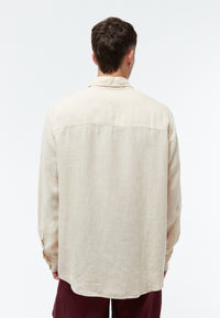 Givn Berlin Leinenhemd GBJOHN relaxed Buttoned Shirt Beige (Linen)
