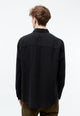 Givn Berlin Leinenhemd GBJOHN relaxed Buttoned Shirt Black (Linen)